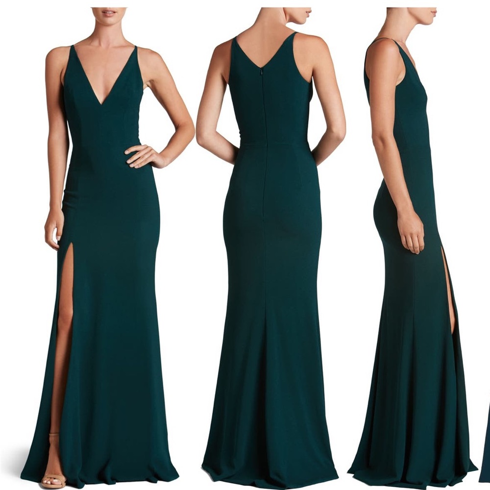 Dress the Population Iris Slit Gown